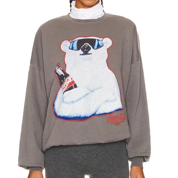 The Laundry Room Polar Bear Coca Cola Jumper Sweatshirt - Picture 2 of 8